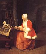 Gabriel Metsu A Young Woman Seated Drawing china oil painting reproduction